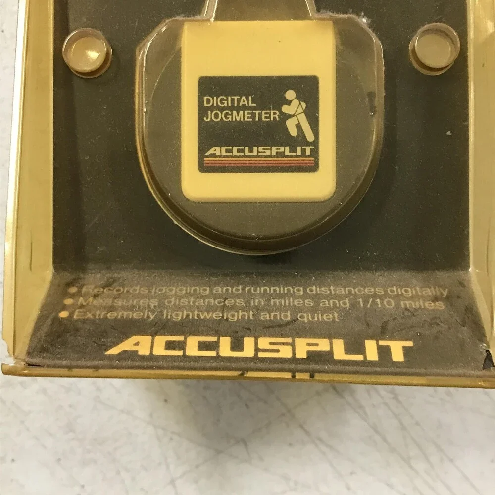 Vintage Pedometer Accusplit Jogmeter One Size Gray Digital Running Distance